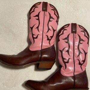 Boulet pink cowgirl boots